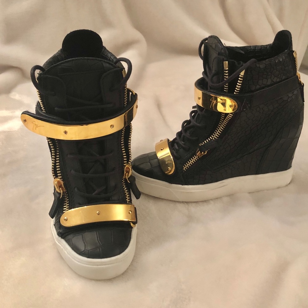 Black Giuseppe Zanotti Wedge Sneaker